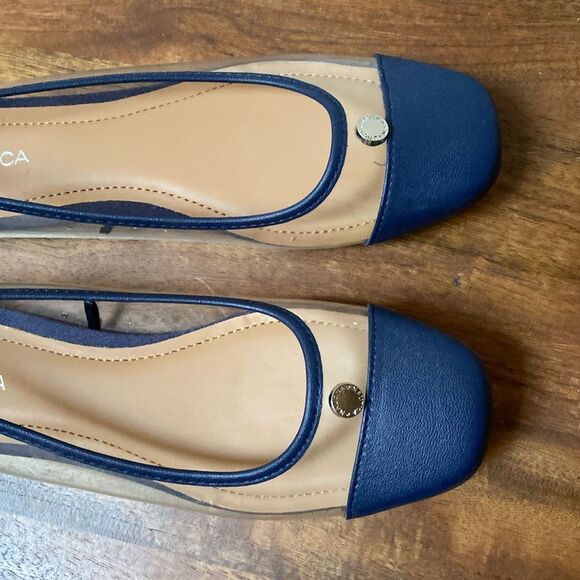 Nautica Clear Ballet Flats Blue New Size 8.5 - Picture 9 of 10